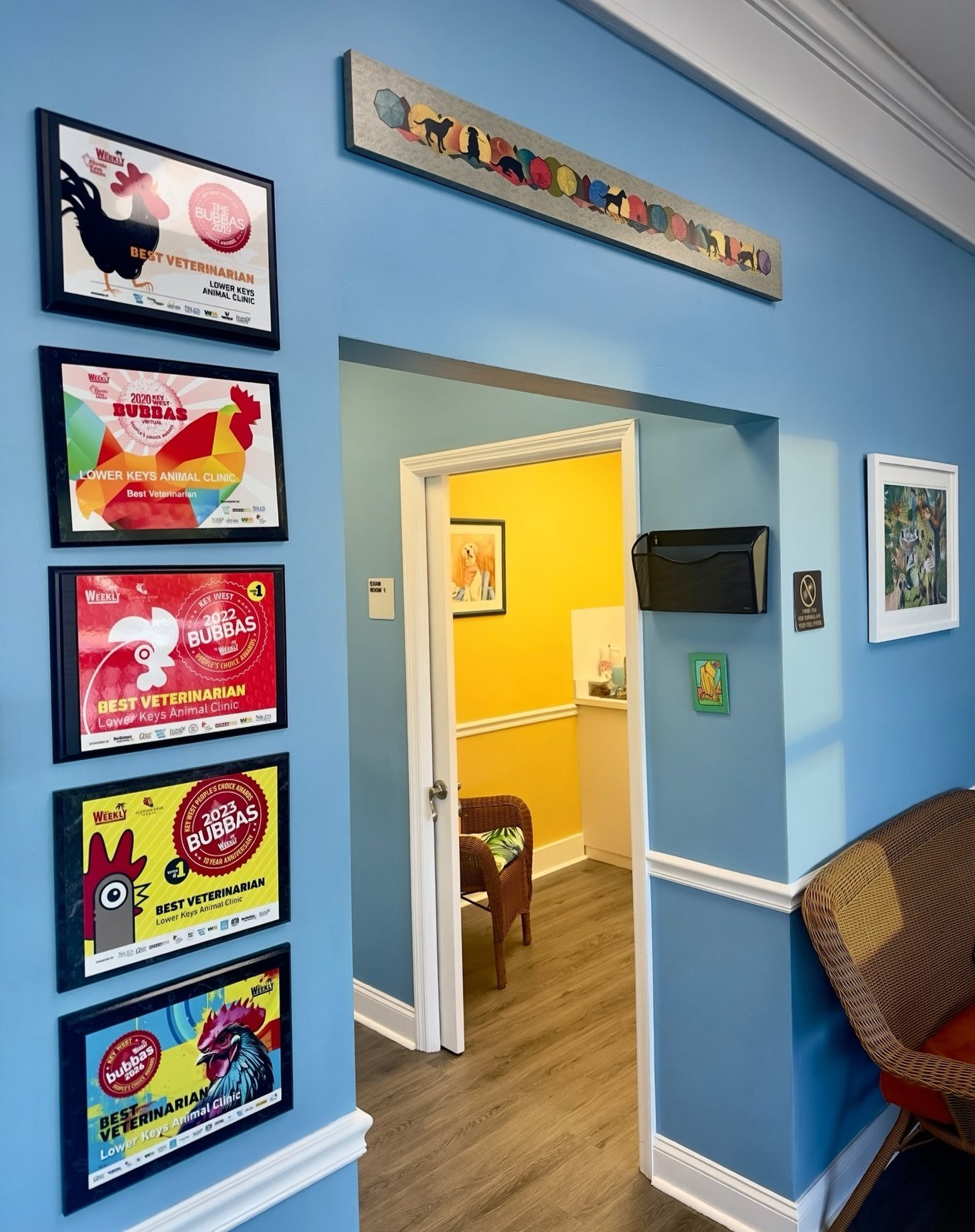 Hallway inside Lower Keys Animal Clinic
